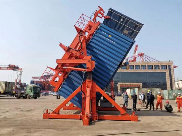 单车位单翻集装箱翻转机